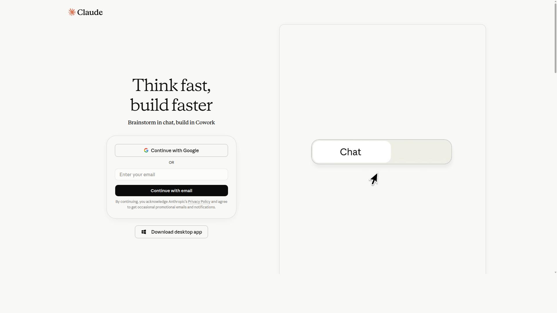 Claude website
